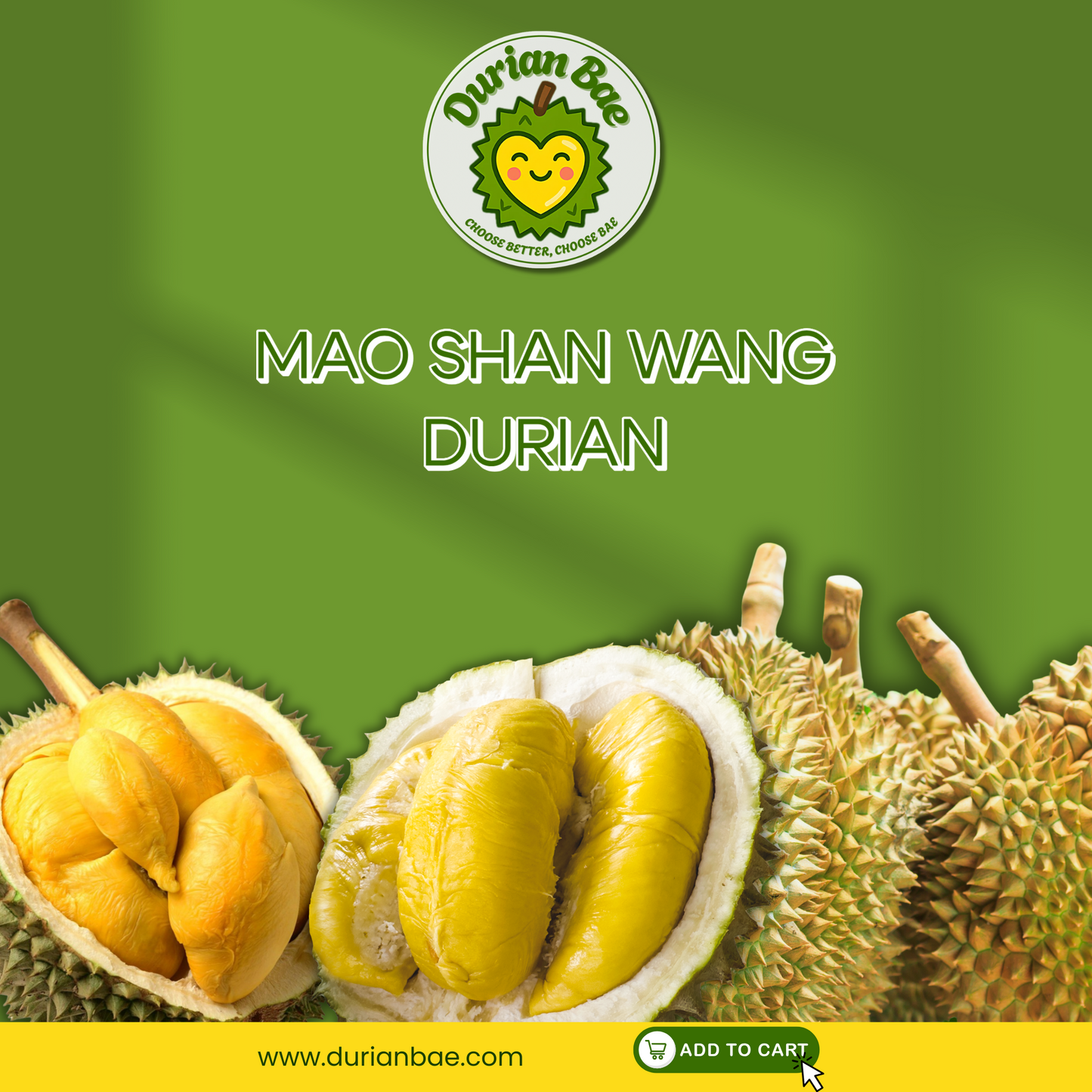 3 x Musang King Durian Freshly Dehusked 400g each Durian Bae Premium Quality Durian