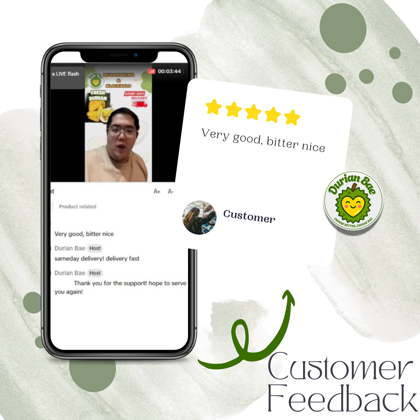 5box 400g - Blackgold musang king Durian freshly dehusked Pahang Raub Malaysia - Durianbae